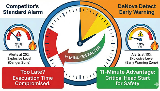denova detect gas detectors for home